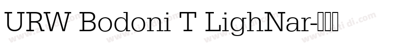 URW Bodoni T LighNar字体转换